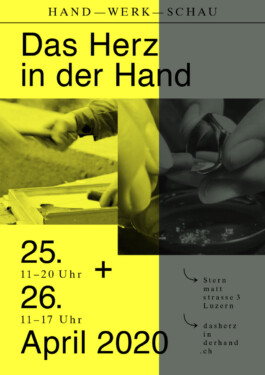 Flyer und Plakate für Das Herz in der Hand von Carla Crameri 